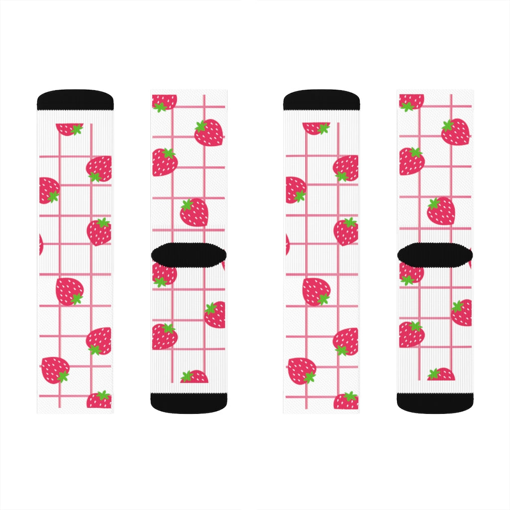 Strawberry Milk Socks - Lunar Velvet