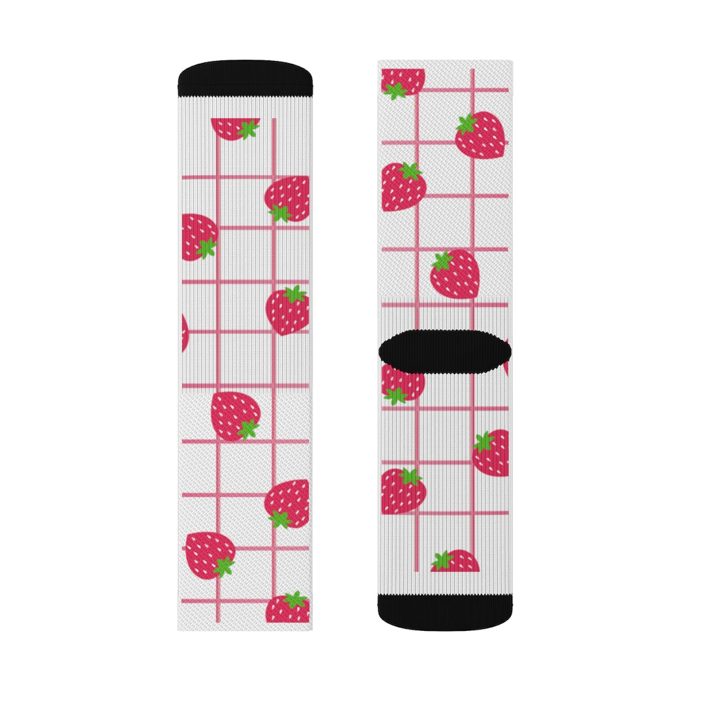 Strawberry Milk Socks - Lunar Velvet